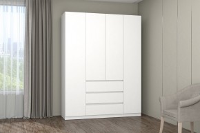 МС "Хилтон" Шкаф №1 1600 (Белый текстурный) в Коротчаево - korotchaevo.mebel24.online | фото