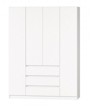 МС "Хилтон" Шкаф №1 1600 (Белый текстурный) в Коротчаево - korotchaevo.mebel24.online | фото 2