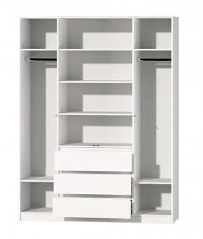 МС "Хилтон" Шкаф №1 1600 (Белый текстурный) в Коротчаево - korotchaevo.mebel24.online | фото 3