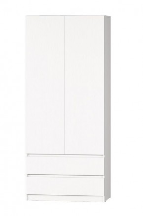 МС "Хилтон" Шкаф №3 900 (Белый текстурный) в Коротчаево - korotchaevo.mebel24.online | фото 2