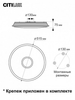 Накладной светильник Citilux Старлайт Смарт CL703A65G в Коротчаево - korotchaevo.mebel24.online | фото 13