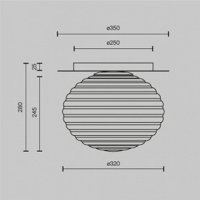 Накладной светильник Maytoni Reels MOD268CL-01B в Коротчаево - korotchaevo.mebel24.online | фото 3