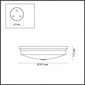 Накладной светильник Odeon Light Marsei 4824/4C в Коротчаево - korotchaevo.mebel24.online | фото 4