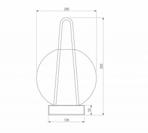 Настольная лампа декоративная Eurosvet Frasco 80507/1 черный в Коротчаево - korotchaevo.mebel24.online | фото 3