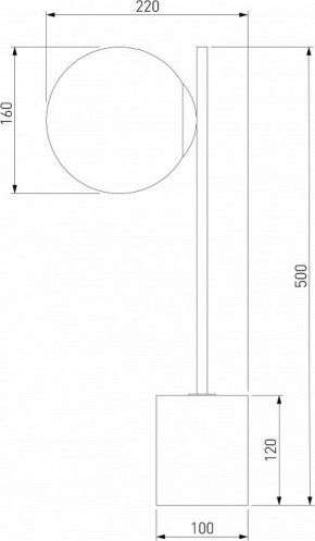 Настольная лампа декоративная Eurosvet Marbella 01157/1 черный в Коротчаево - korotchaevo.mebel24.online | фото 3