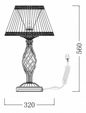 Настольная лампа декоративная Maytoni Grace ARM247-00-G в Коротчаево - korotchaevo.mebel24.online | фото 7