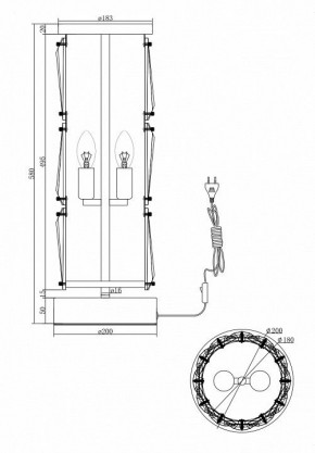 Настольная лампа декоративная Maytoni Puntes MOD043TL-02CH в Коротчаево - korotchaevo.mebel24.online | фото 4