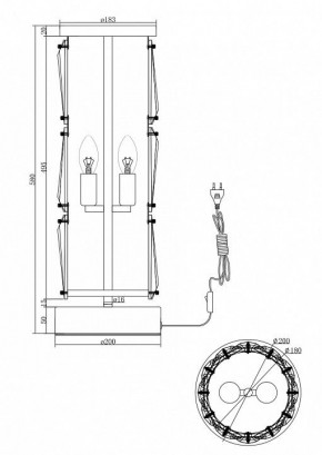 Настольная лампа декоративная Maytoni Puntes MOD043TL-02G в Коротчаево - korotchaevo.mebel24.online | фото 3