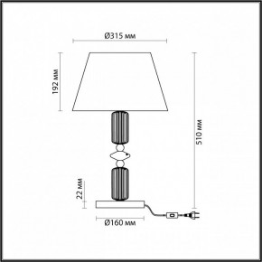 Настольная лампа декоративная Odeon Light Candy 4861/1TC в Коротчаево - korotchaevo.mebel24.online | фото 5