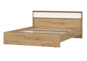 НЕКСТ 1 Кровать двойная (1.6х2.0) Дуб Золотой/Белый в Коротчаево - korotchaevo.mebel24.online | фото 1