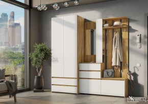 НЕКСТ 1 Вешалка с зеркалом + Шкаф 2-х ств. с ящиками в Коротчаево - korotchaevo.mebel24.online | фото