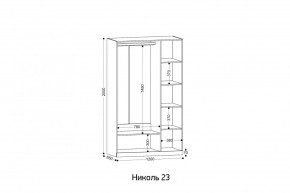 НИКОЛЬ 23 шкаф 3-х створчатый в Коротчаево - korotchaevo.mebel24.online | фото 2