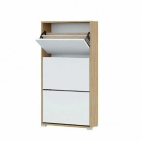 Обувница XL Домино (Крафт золотой/Белый) в Коротчаево - korotchaevo.mebel24.online | фото