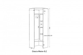 ОЛЬГА-МИЛК 9.2 Шкаф угловой с зеркалом в Коротчаево - korotchaevo.mebel24.online | фото 2