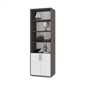ОЛИВИЯ О21 Шкаф-стеллаж (анкор темный/анкор светлый) в Коротчаево - korotchaevo.mebel24.online | фото