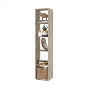 ОЛИВИЯ О55 Стеллаж (дуб крафт серый) в Коротчаево - korotchaevo.mebel24.online | фото
