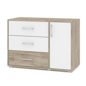 ОЛИВИЯ О63 Комод (дуб серый/белый) в Коротчаево - korotchaevo.mebel24.online | фото