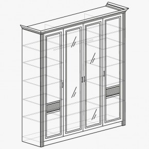 ОРЛЕАН Спальный гарнитур (модульный) ясень белый в Коротчаево - korotchaevo.mebel24.online | фото 5