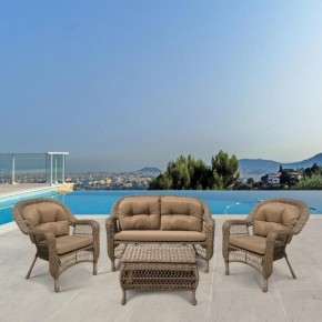 Плетеный комплект для отдыха LV-520BB Beige/Beige в Коротчаево - korotchaevo.mebel24.online | фото 2
