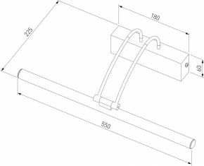 Подсветка для зеркала Elektrostandard Simple a063698 в Коротчаево - korotchaevo.mebel24.online | фото 3
