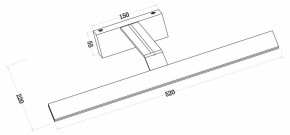 Подсветка для зеркала Maytoni Decart MIR010WL-L12B4K в Коротчаево - korotchaevo.mebel24.online | фото 3