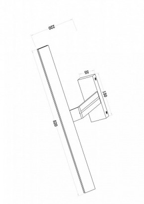 Подсветка для зеркала Maytoni Decart MIR010WL-L12W4K в Коротчаево - korotchaevo.mebel24.online | фото 3