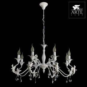 Подвесная люстра Arte Lamp Angelina A5349LM-8WH в Коротчаево - korotchaevo.mebel24.online | фото 4
