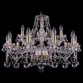 Подвесная люстра Bohemia Ivele Crystal 1413 1413/10+5/300/G/Balls в Коротчаево - korotchaevo.mebel24.online | фото