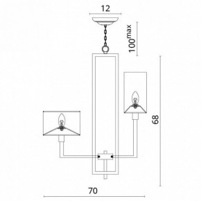 Подвесная люстра Divinare Porta 5933/01 LM-8 в Коротчаево - korotchaevo.mebel24.online | фото 5