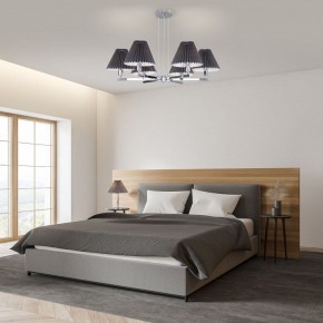 Подвесная люстра Eurosvet Peony 60136/6 хром/графит в Коротчаево - korotchaevo.mebel24.online | фото 4