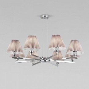 Подвесная люстра Eurosvet Peony 60136/8 хром/серый в Коротчаево - korotchaevo.mebel24.online | фото 2