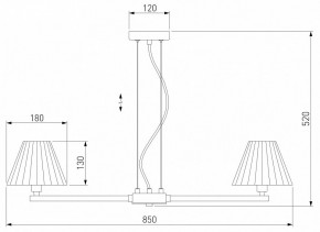 Подвесная люстра Eurosvet Peony 60136/8 хром/серый в Коротчаево - korotchaevo.mebel24.online | фото 3
