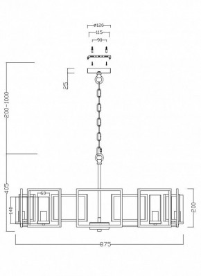 Подвесная люстра Maytoni Bowi H009PL-08G в Коротчаево - korotchaevo.mebel24.online | фото 4