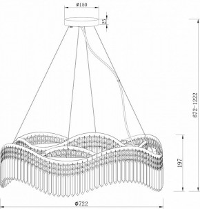 Подвесная люстра Maytoni Gracia DIA201PL-10G в Коротчаево - korotchaevo.mebel24.online | фото 4