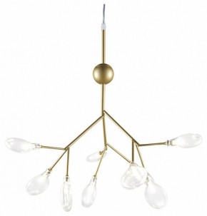 Подвесная люстра Natali Kovaltseva GRACE ll GRACE 75554/9С GOLD SATIN в Коротчаево - korotchaevo.mebel24.online | фото