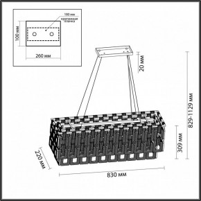 Подвесная люстра Odeon Light Buckle 4989/10 в Коротчаево - korotchaevo.mebel24.online | фото 6