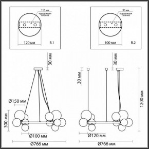 Подвесная люстра Odeon Light Tovi 4818/14 в Коротчаево - korotchaevo.mebel24.online | фото 6
