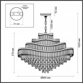 Подвесная люстра Odeon Light Wayta 5073/25 в Коротчаево - korotchaevo.mebel24.online | фото 5