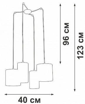 Подвесная люстра Vitaluce V3089 V3089-1/4S в Коротчаево - korotchaevo.mebel24.online | фото 5