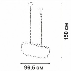 Подвесная люстра Vitaluce V58120 V58120-8/11 в Коротчаево - korotchaevo.mebel24.online | фото 3