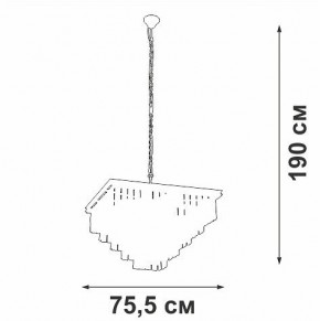 Подвесная люстра Vitaluce V5818 V5818-8/13 в Коротчаево - korotchaevo.mebel24.online | фото 5