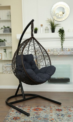 Подвесное кресло Бароло (коричневый/графит) в Коротчаево - korotchaevo.mebel24.online | фото