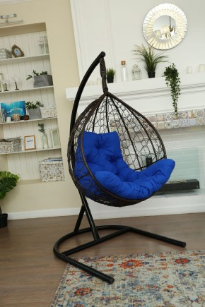 Подвесное кресло Бароло (коричневый/синий) в Коротчаево - korotchaevo.mebel24.online | фото