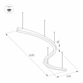 Подвесной светильник Arlight ARC 034050(1) в Коротчаево - korotchaevo.mebel24.online | фото 2