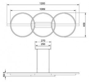 Подвесной светильник Arte Lamp Fluido A3913SP-24BK в Коротчаево - korotchaevo.mebel24.online | фото 3