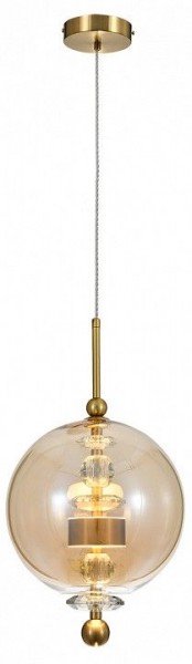 Подвесной светильник Indigo Illusione 11055/1P Amber в Коротчаево - korotchaevo.mebel24.online | фото 4