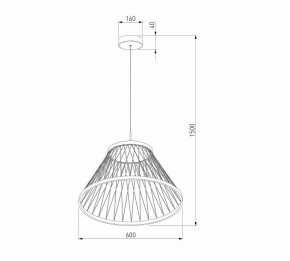 Подвесной светильник Eurosvet Cesta 40017/1 LED коричневый в Коротчаево - korotchaevo.mebel24.online | фото 5