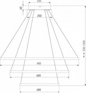 Подвесной светильник Eurosvet Collars 90264/3 латунь в Коротчаево - korotchaevo.mebel24.online | фото 3