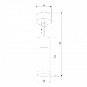 Подвесной светильник Eurosvet Double Topper 50135/1 LED хром/черный в Коротчаево - korotchaevo.mebel24.online | фото 4