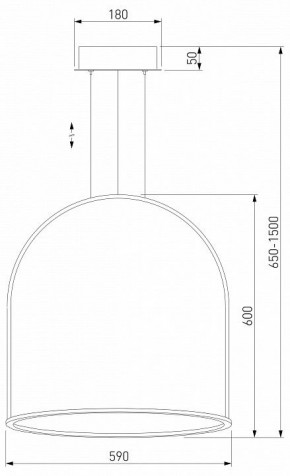 Подвесной светильник Eurosvet Over 90323/1 белый в Коротчаево - korotchaevo.mebel24.online | фото 4